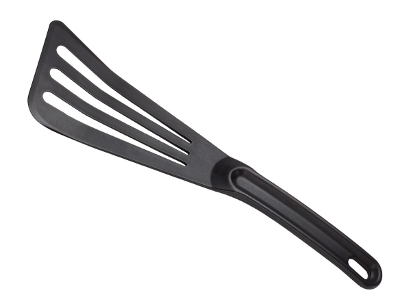 Spatula lopatka široka z zarezami črna